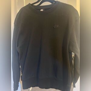 Black, like new Nike crew neck sweatshirt
